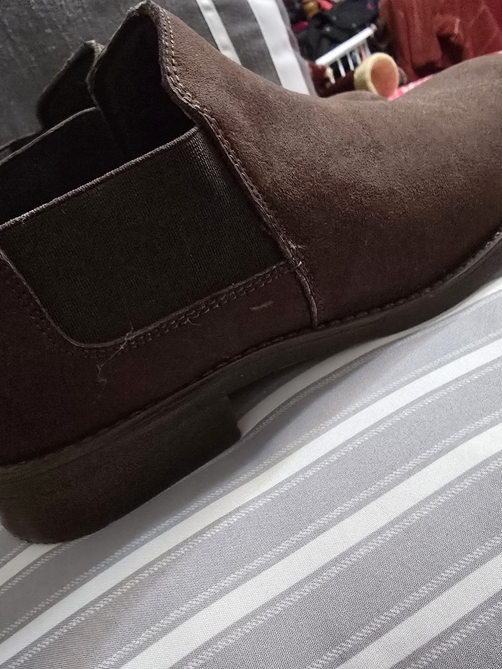 Women’s Dark Brown Suede Slip-On Moccasin Loafers
